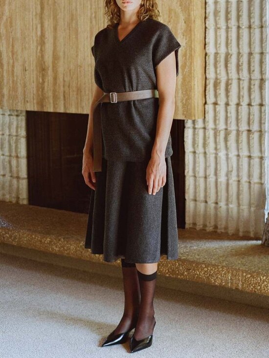 Are studio JANE BELT FW24 in Fog color, NWT main image 4